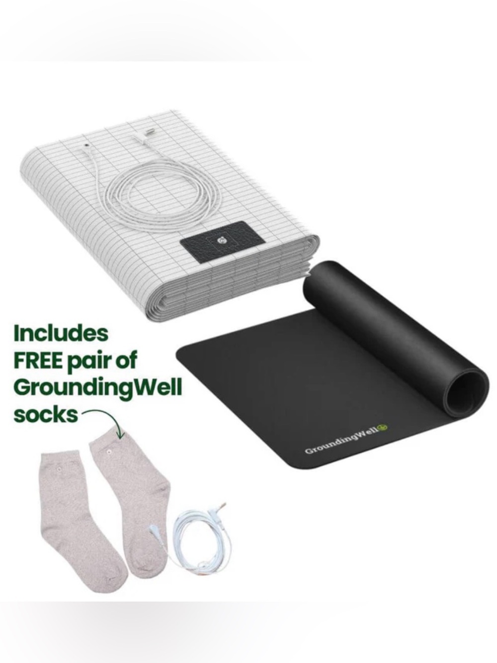 Grounding Well Bundle - fitted sheet, mat and socks